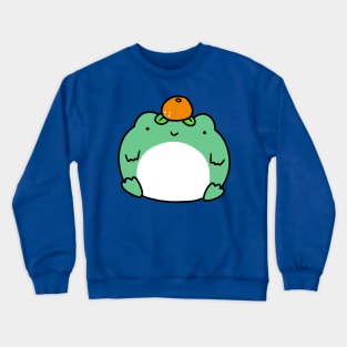 Orange Fruit Frog Crewneck Sweatshirt